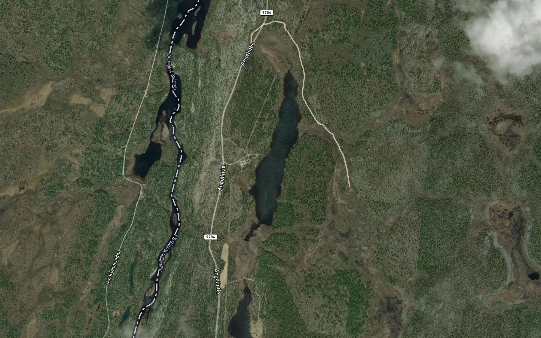 Satellite map of the Stuorra Ivvanjavri