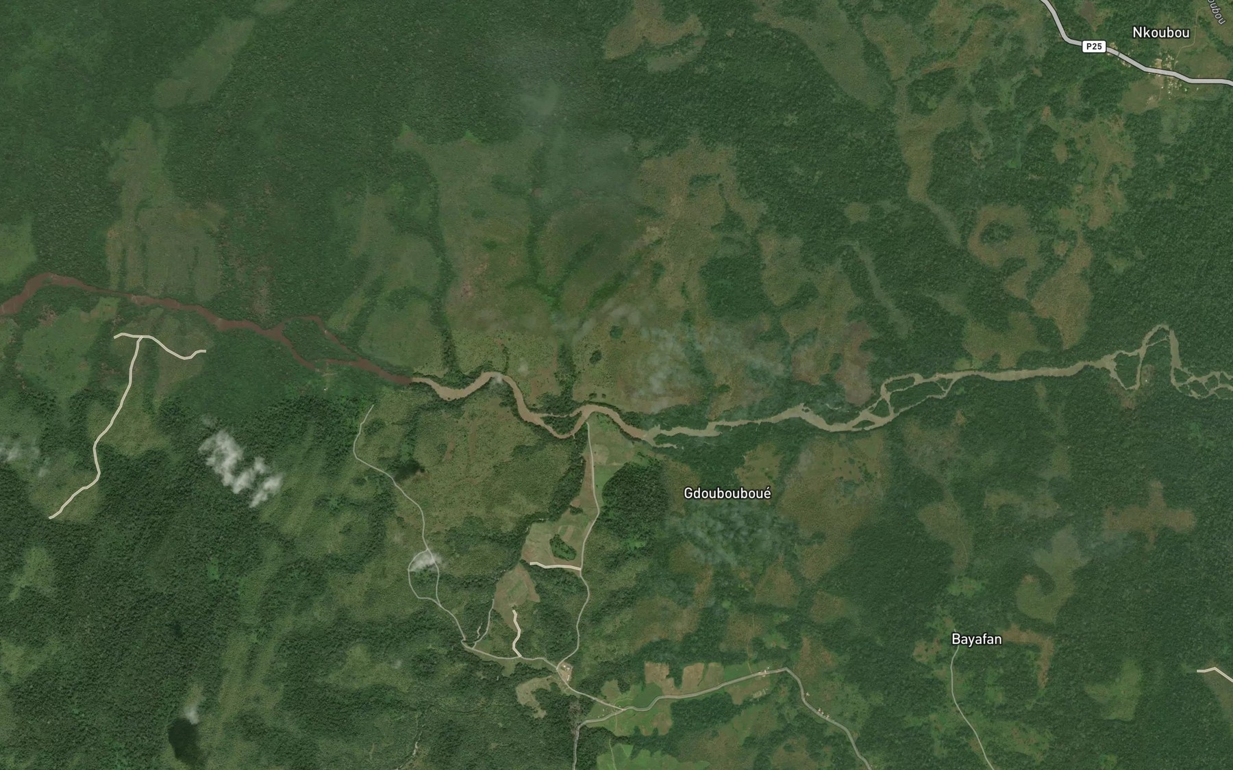 Satellite map of the Manoui