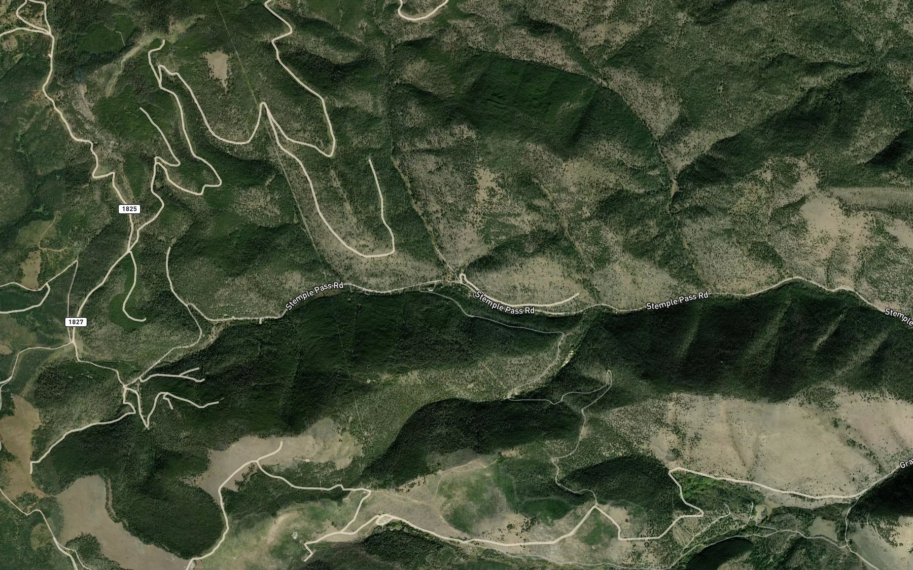 Satellite map of the Rooster Bill Creek