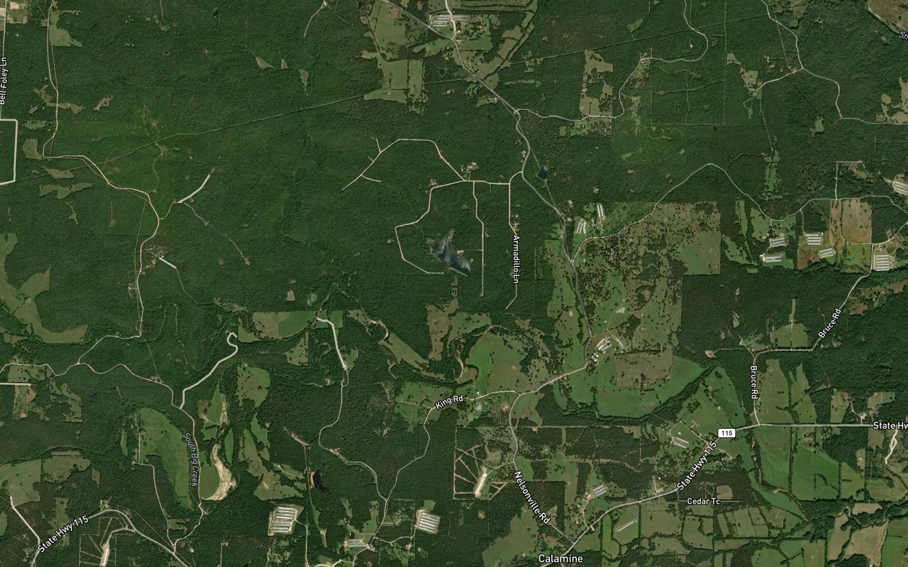 Satellite map of the Street Lake
