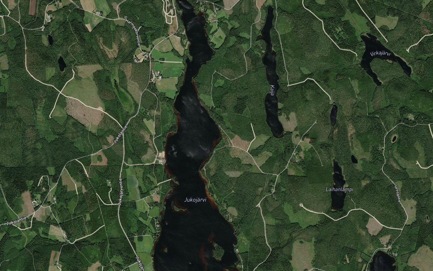 Satellite map of the Vattulahti
