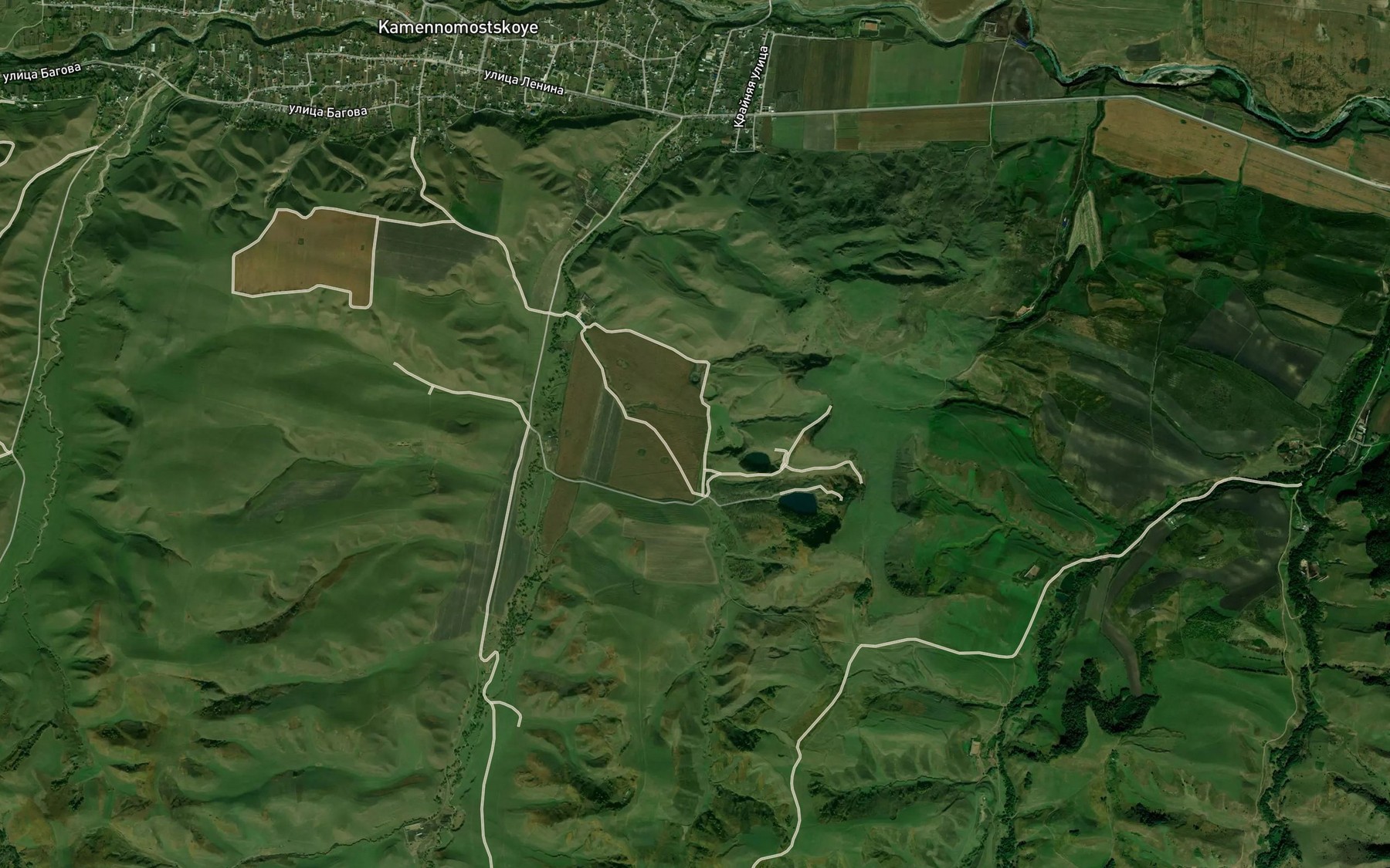 Satellite map of the Ozera Shankhore