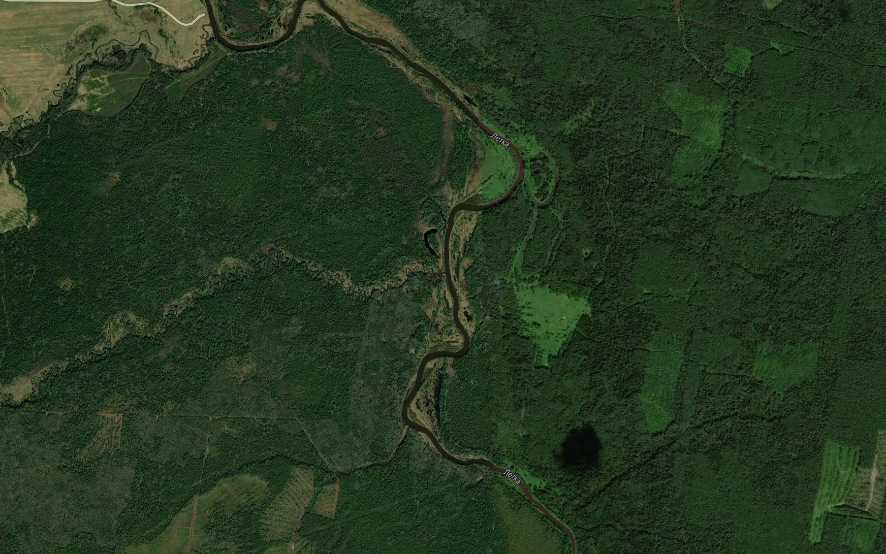 Satellite map of the Berezovka