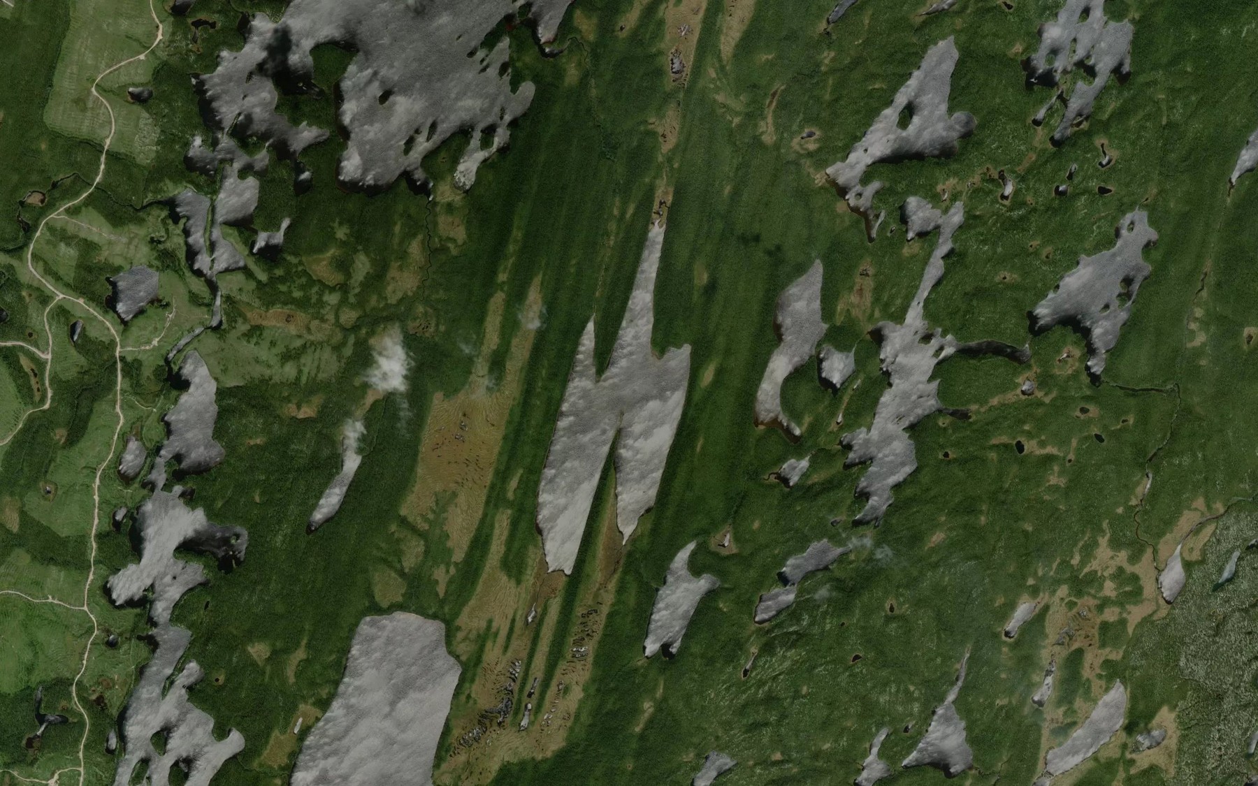 Satellite map of the Lac Minie