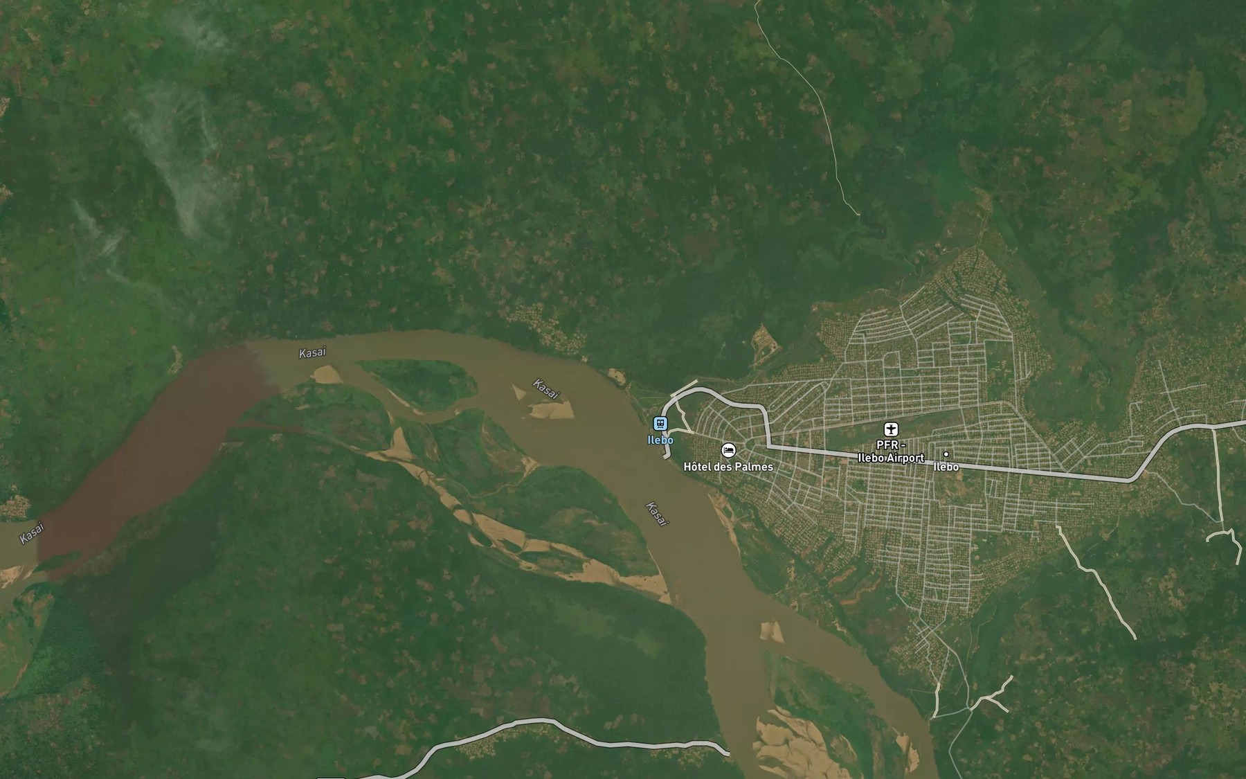 Satellite map of the Lutshuadi