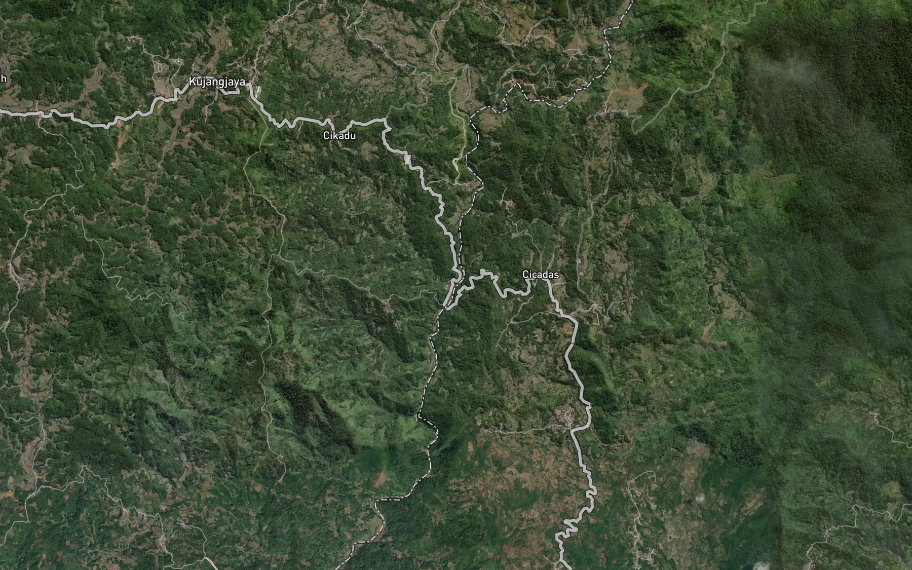 Satellite map of the Ci Kadu