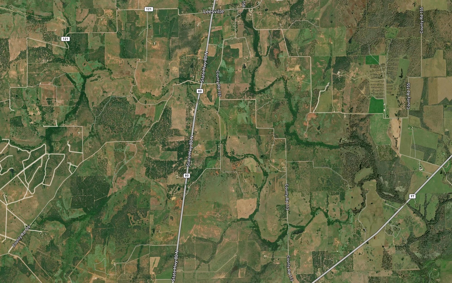 Satellite map of the Salt Branch