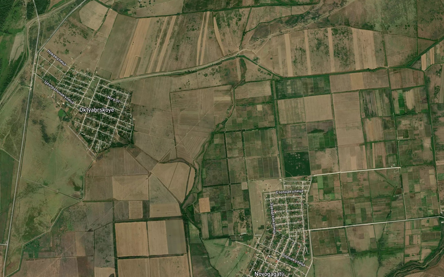 Satellite map of the Balka Sukhaya Aksayka