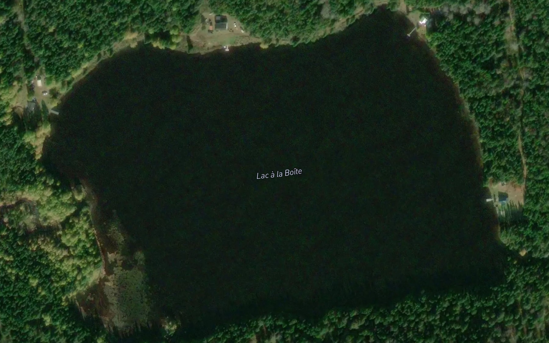 Satellite map of the Lac a la Boite