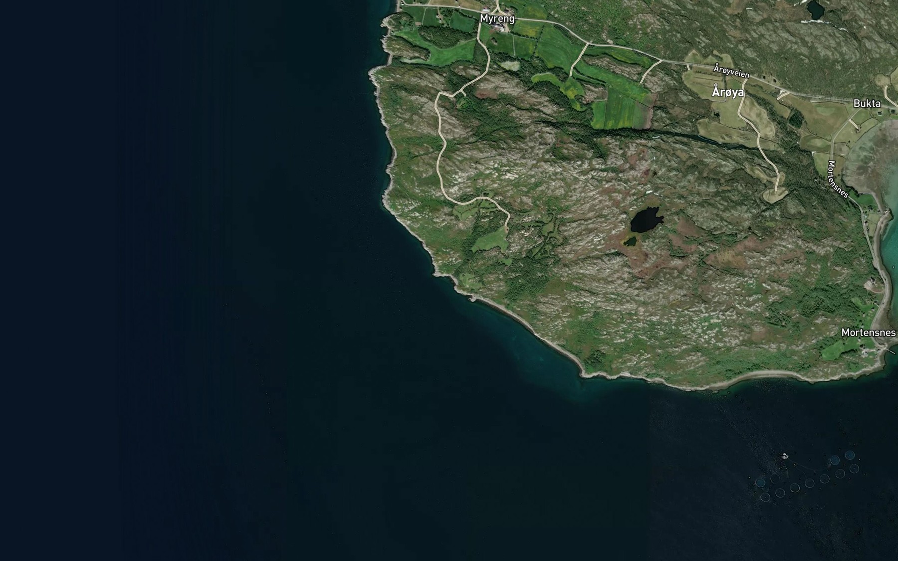 Satellite map of the Svinbukta
