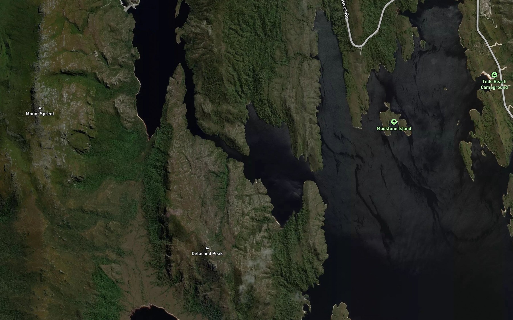 Satellite map of the Bell Basin