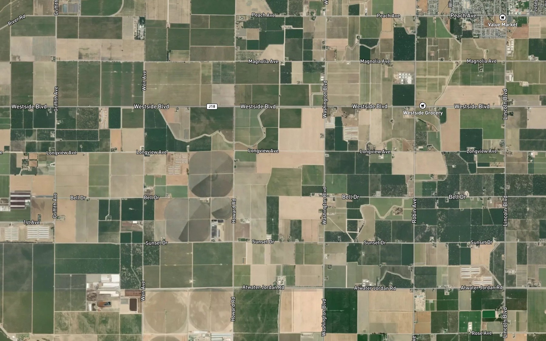 Satellite map of the Titus Lateral