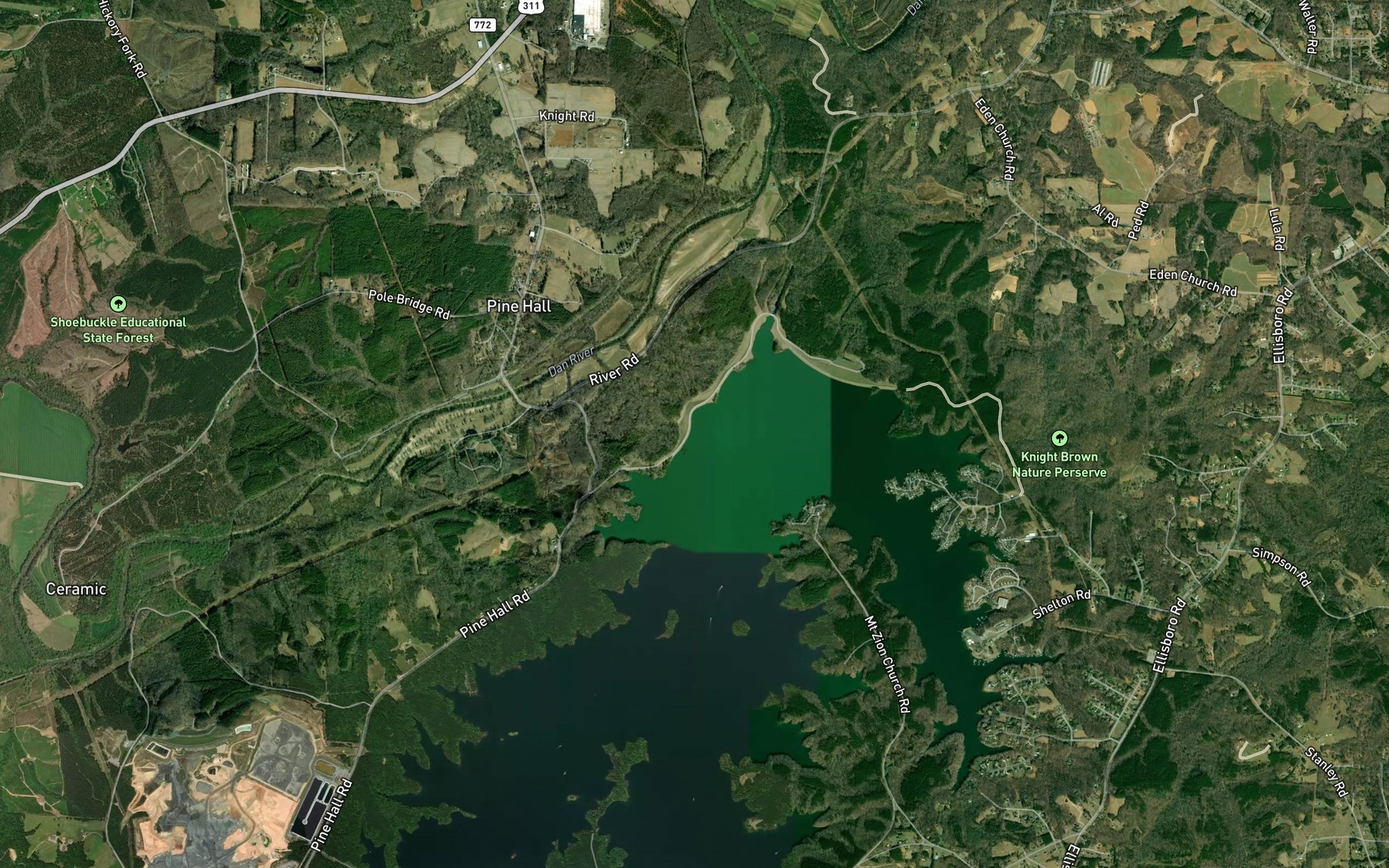 Satellite map of the Spot 4