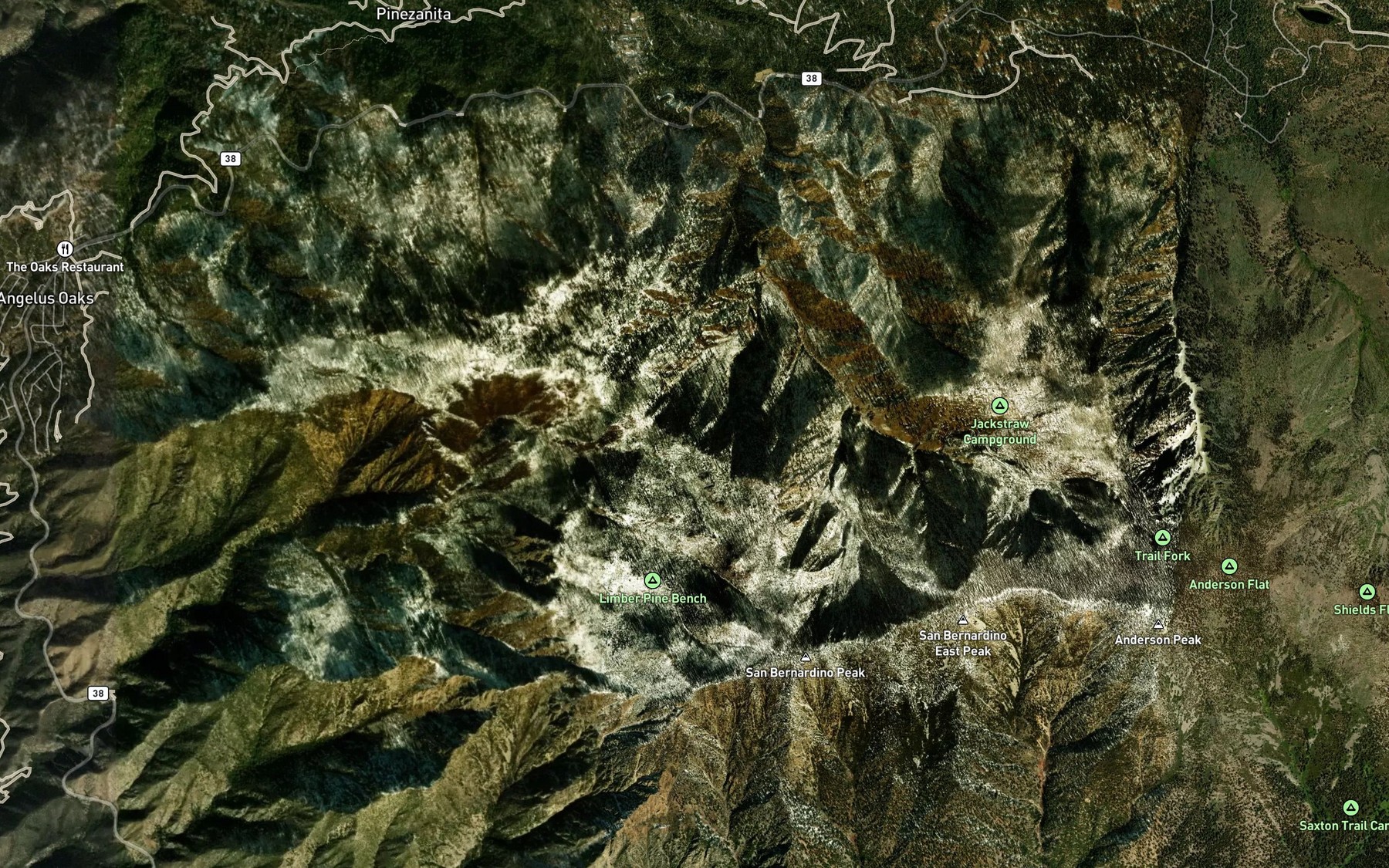 Satellite map of the Limber Pine Springs