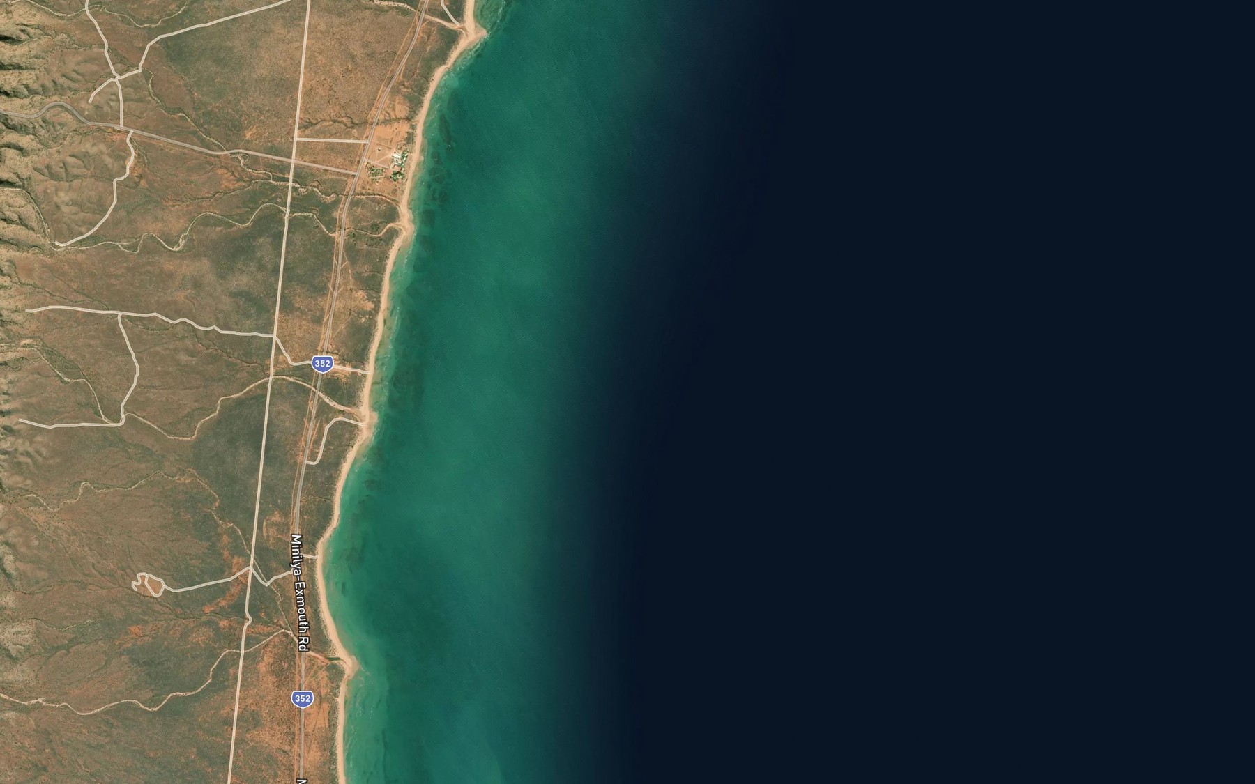 Satellite map of the Stewart Shoal