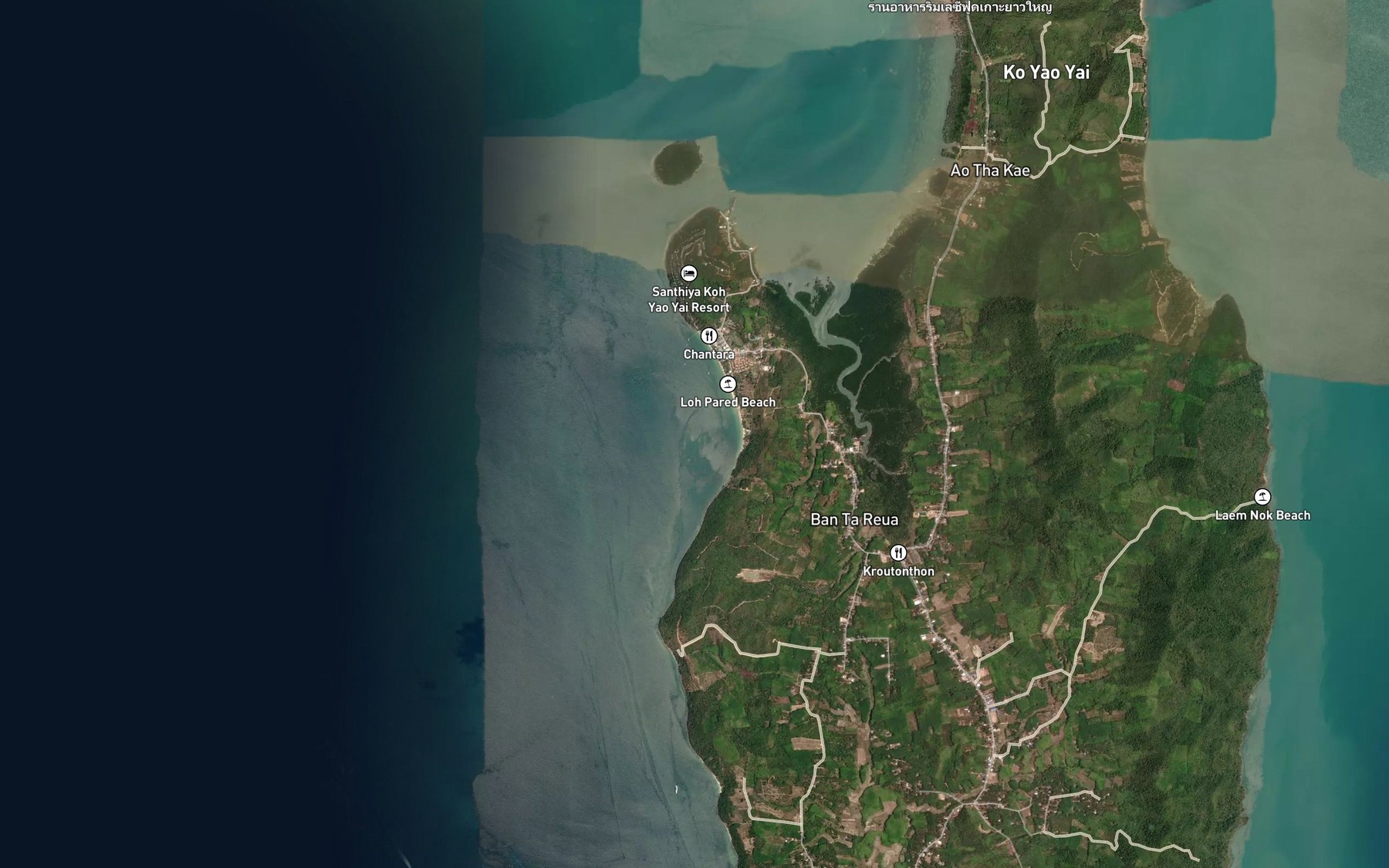 Satellite map of the Ao Lo Pa Ret