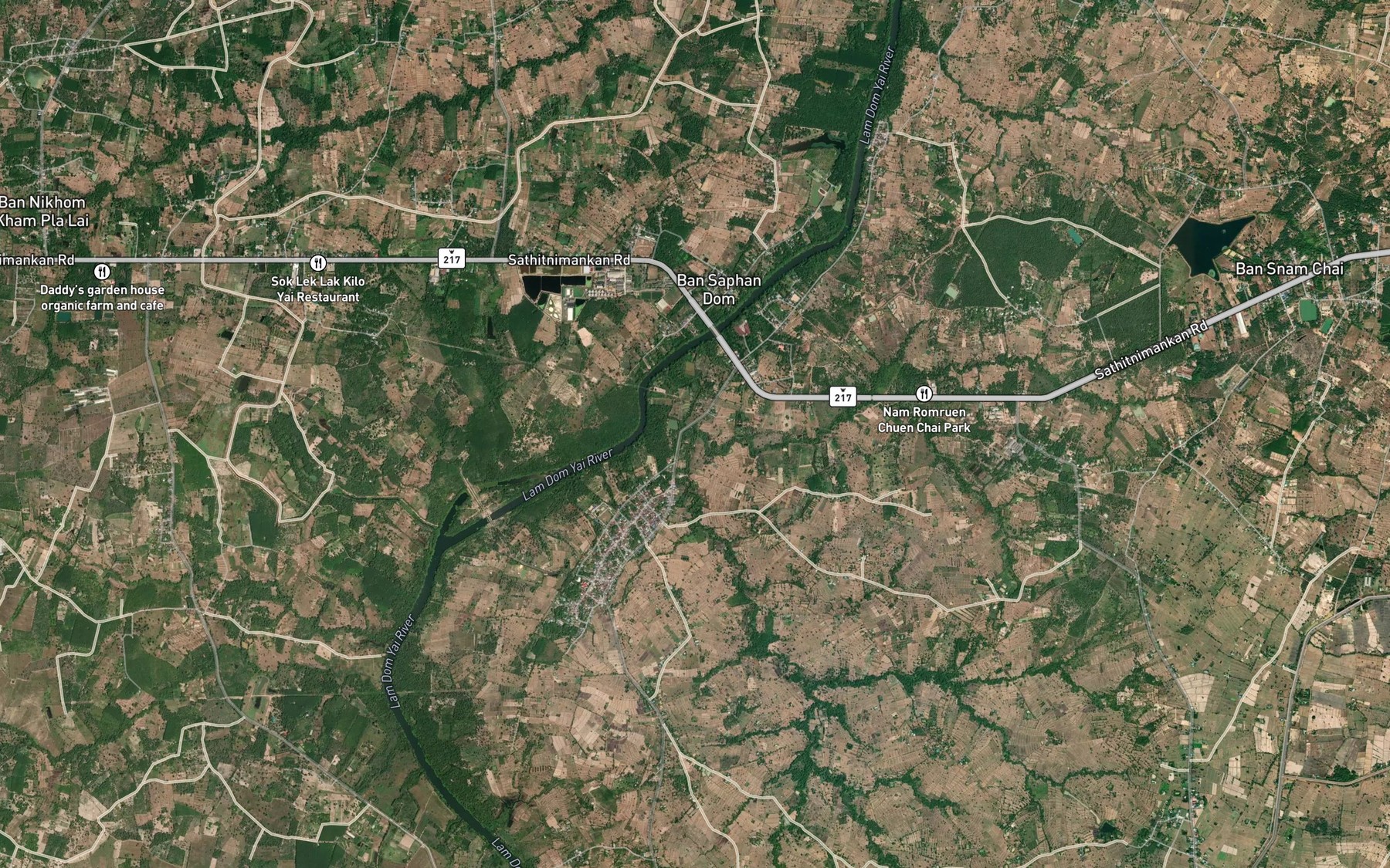 Satellite map of the Huai Chado