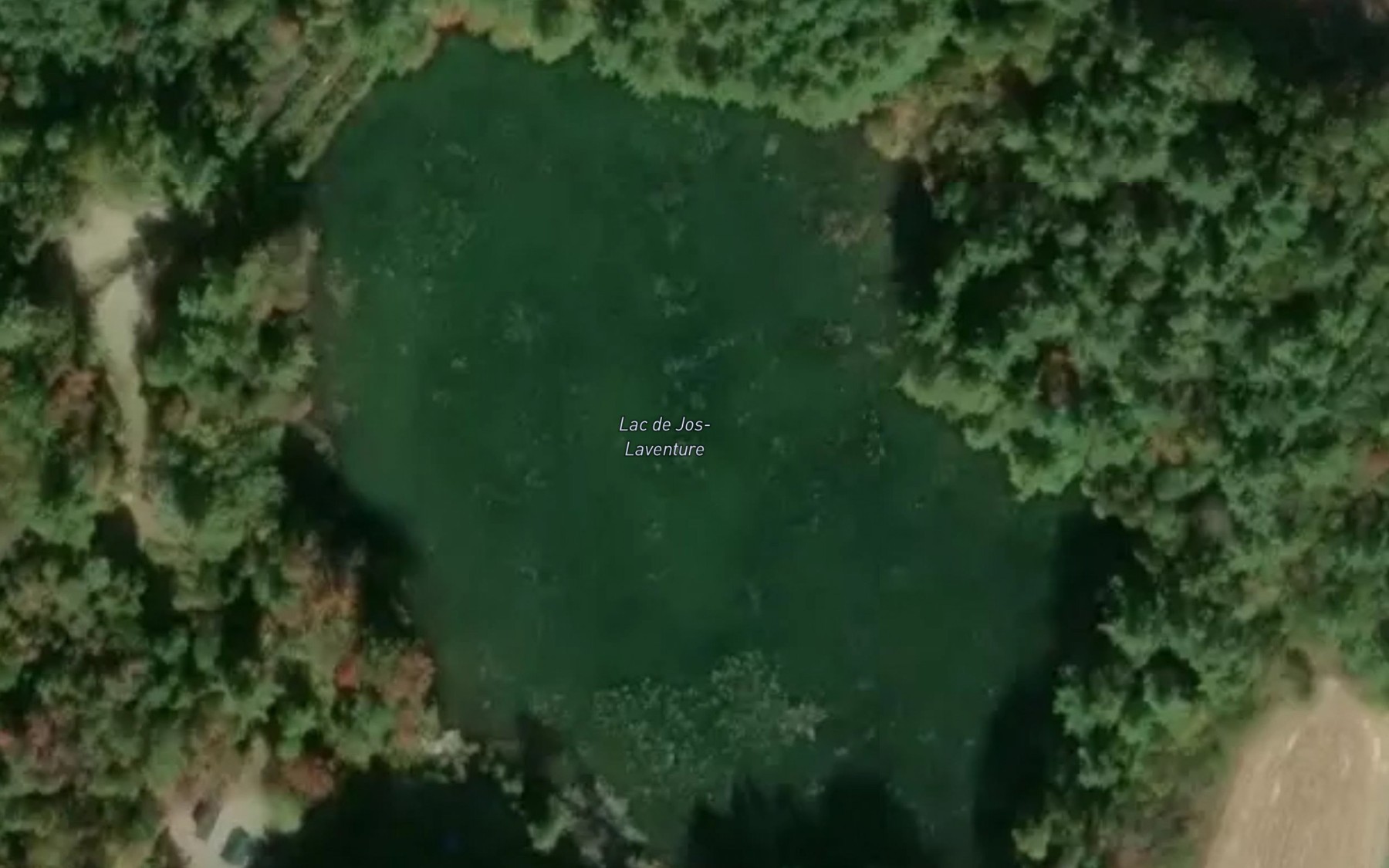 Satellite map of the Lac de Jos-Laventure