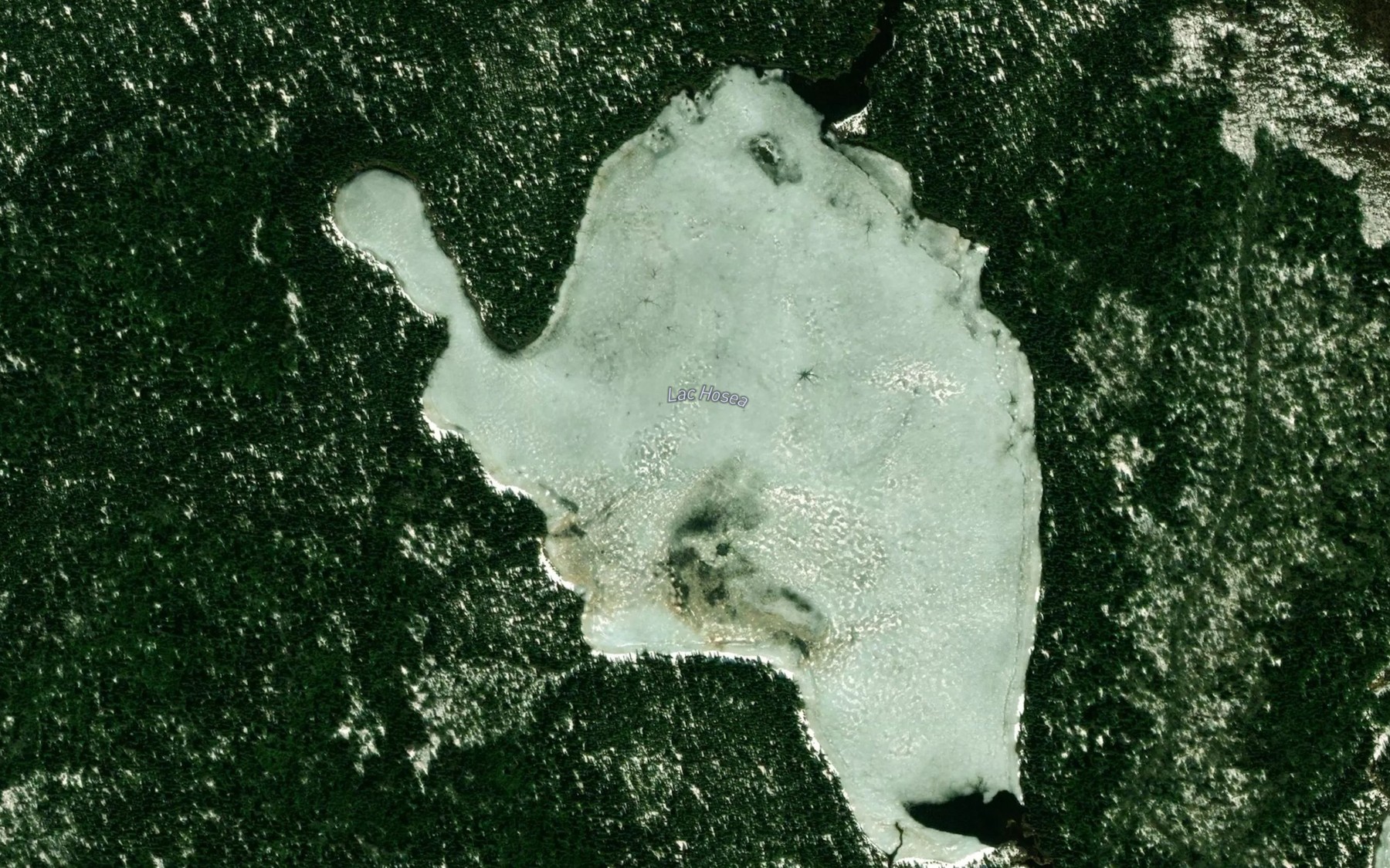 Satellite map of the Lac Hosea