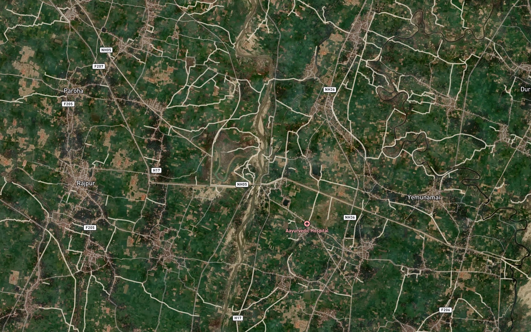 Satellite map of the Kamdai Nadi
