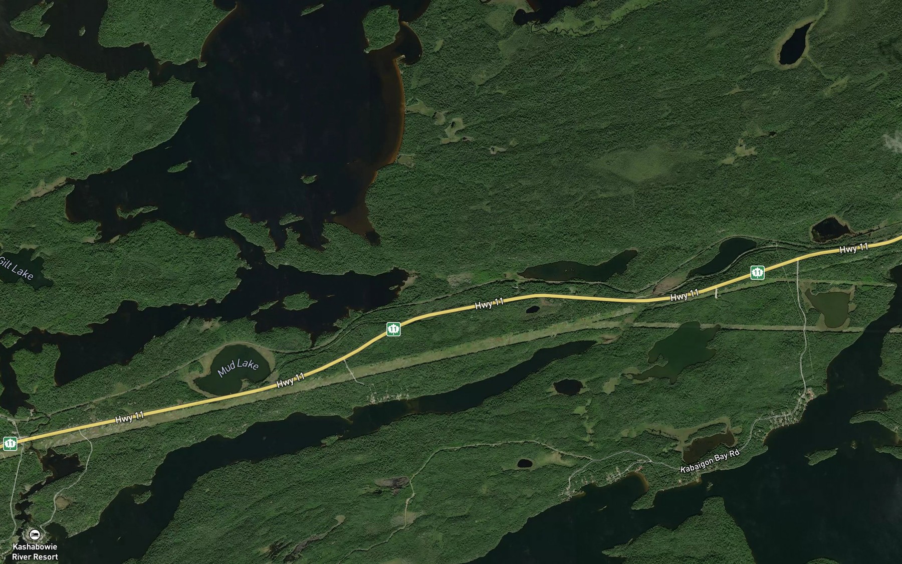 Satellite map of the Postans Bay