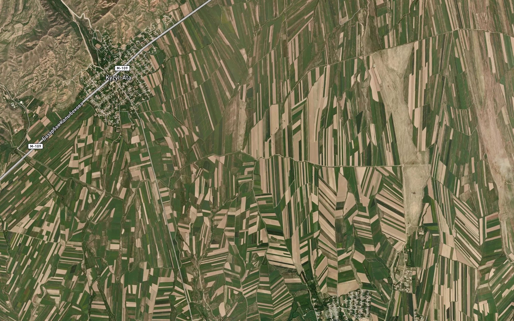 Satellite map of the Aryk Chong-Aryk