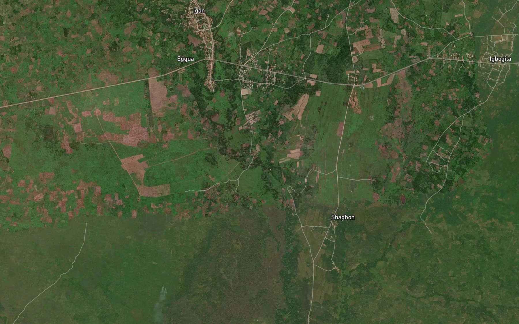 Satellite map of the River Ihiro