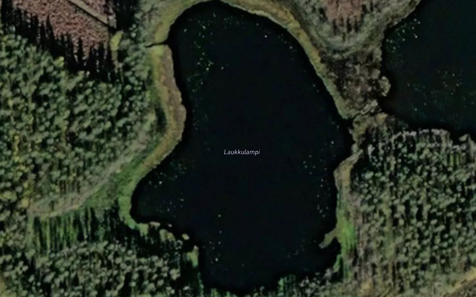 Satellite map of the Laukkulampi