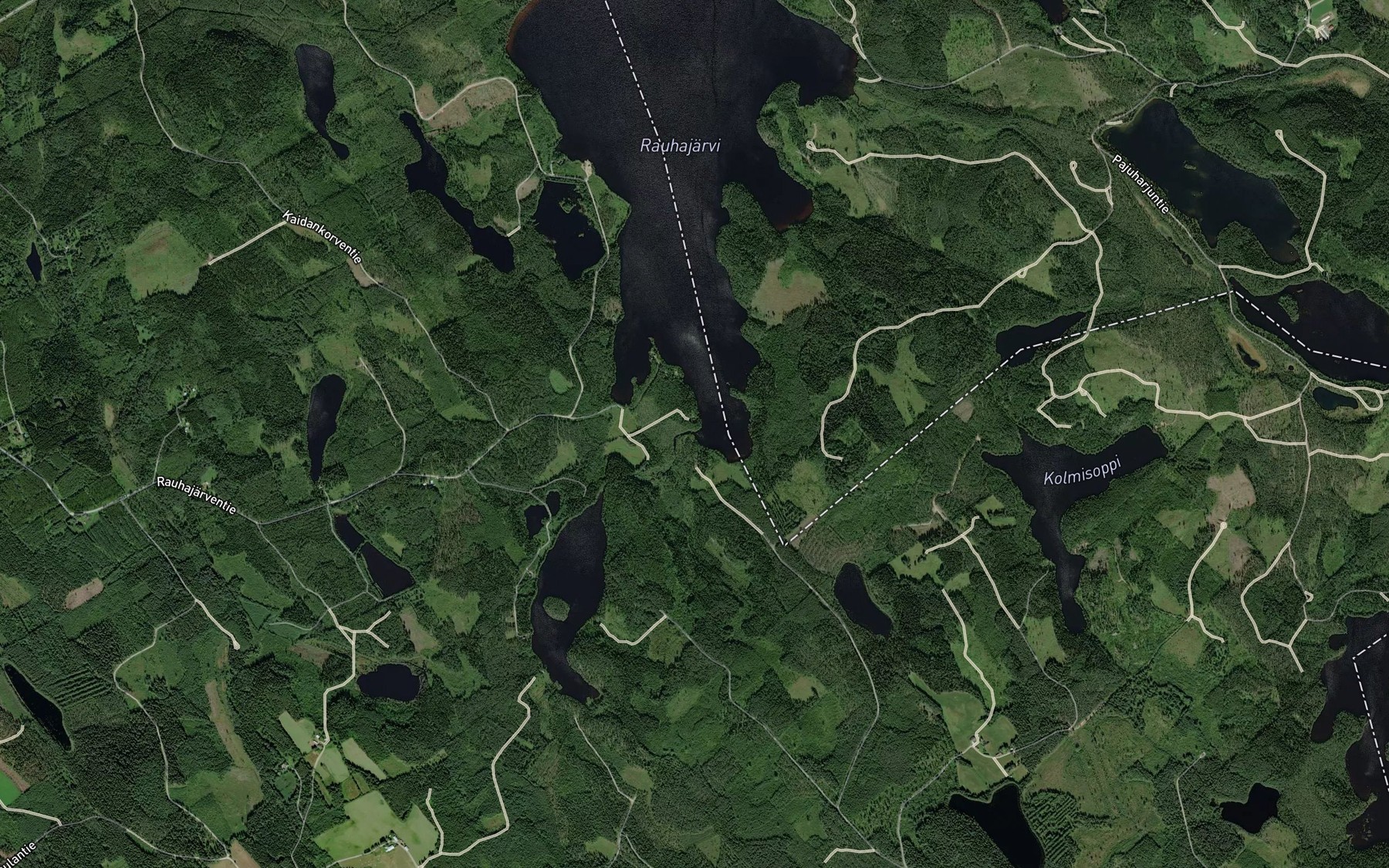 Satellite map of the Ruuhijoki
