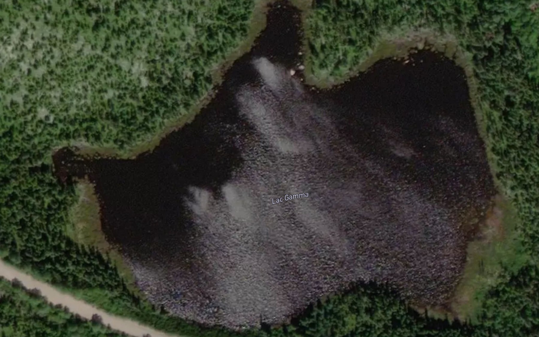 Satellite map of the Lac Gamma