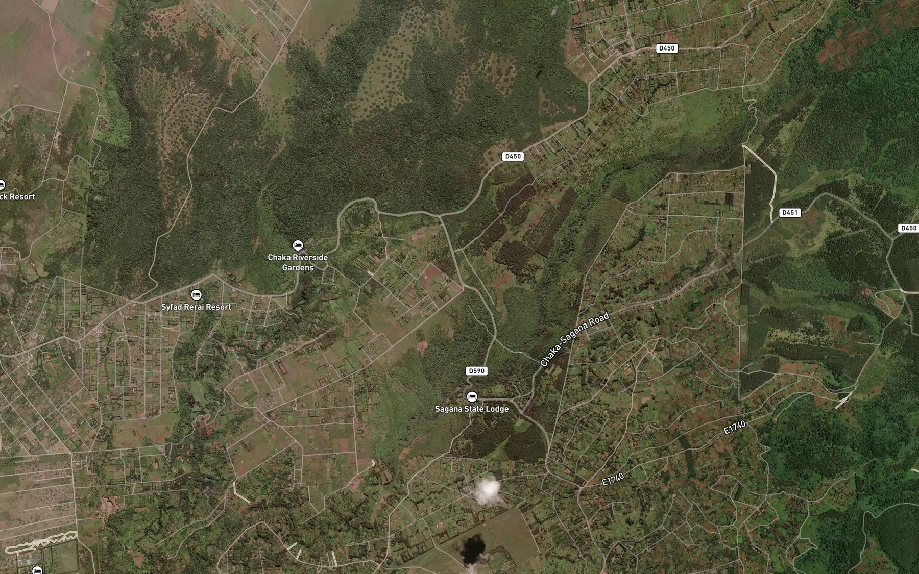 Satellite map of the Rukurua