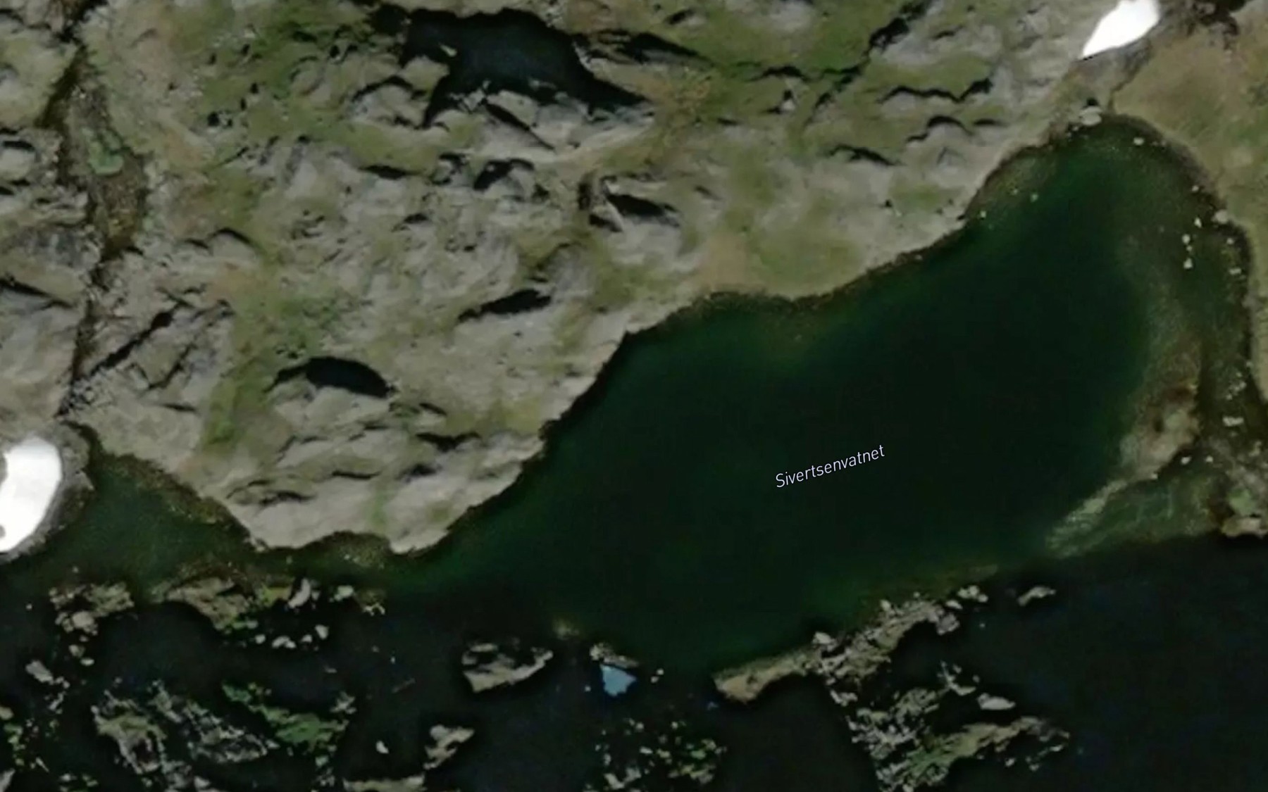 Satellite map of the Sivertsenvatnet