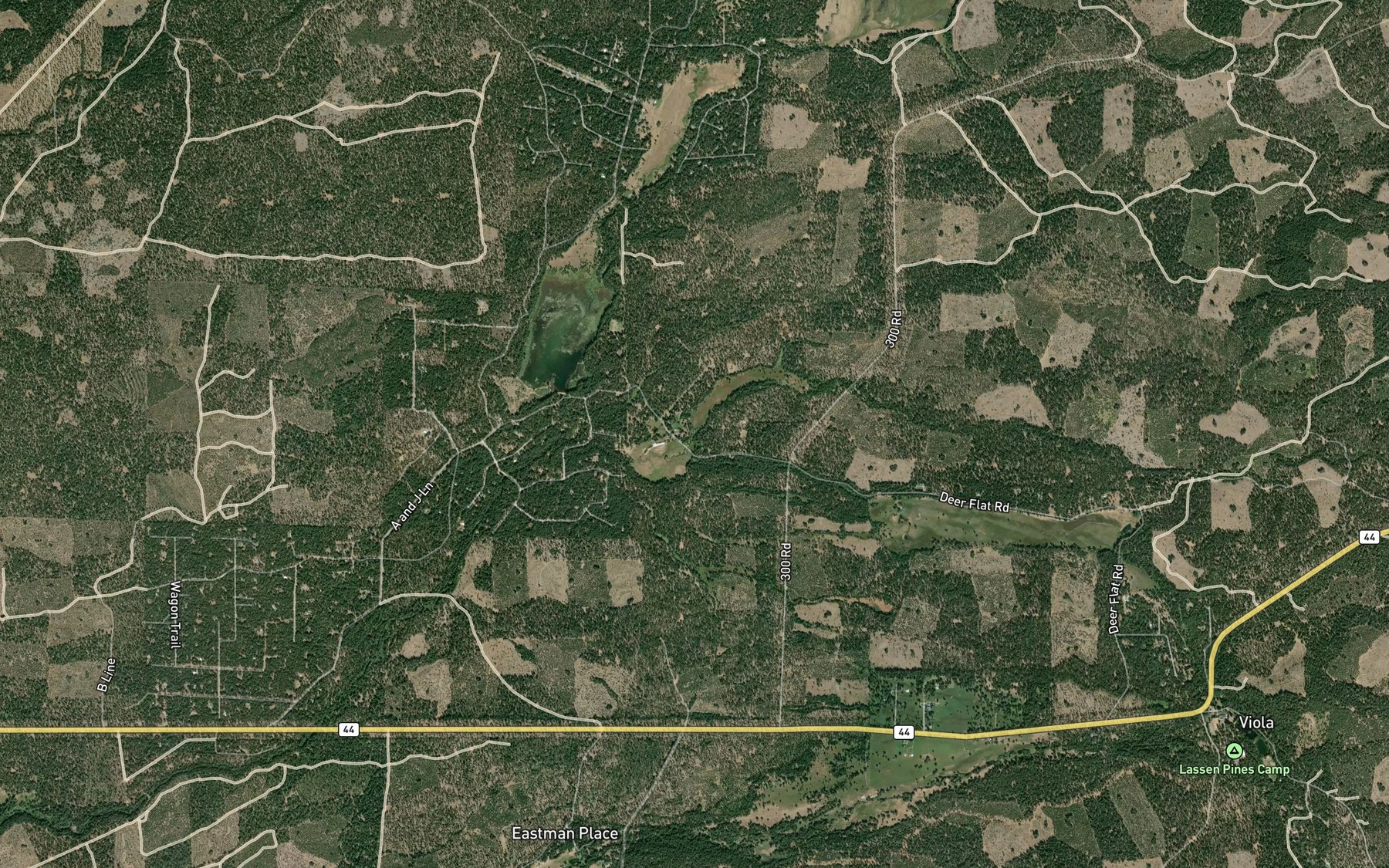 Satellite map of the Mountain Home Spring