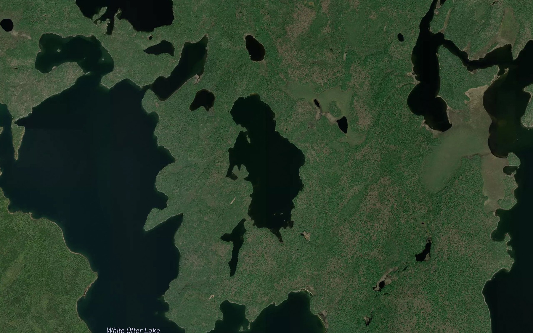 Satellite map of the Jackfish Lake
