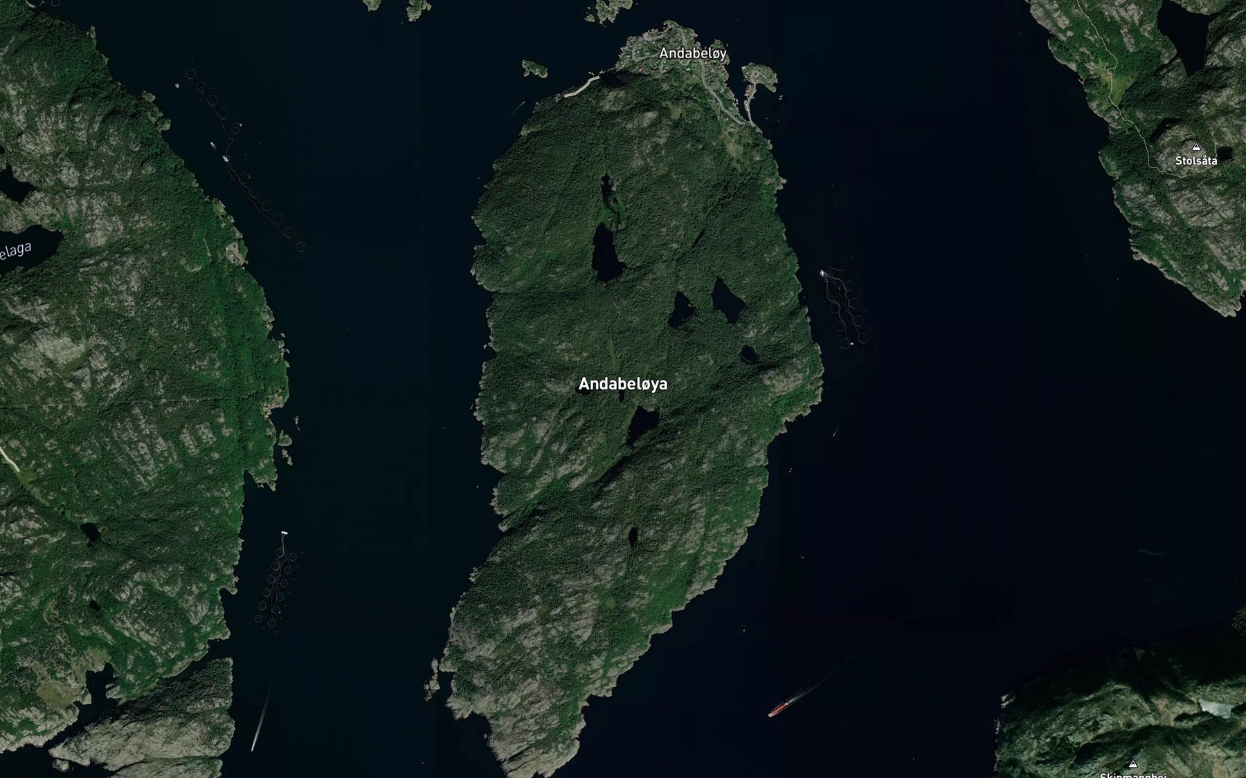 Satellite map of the Dugardstjodn