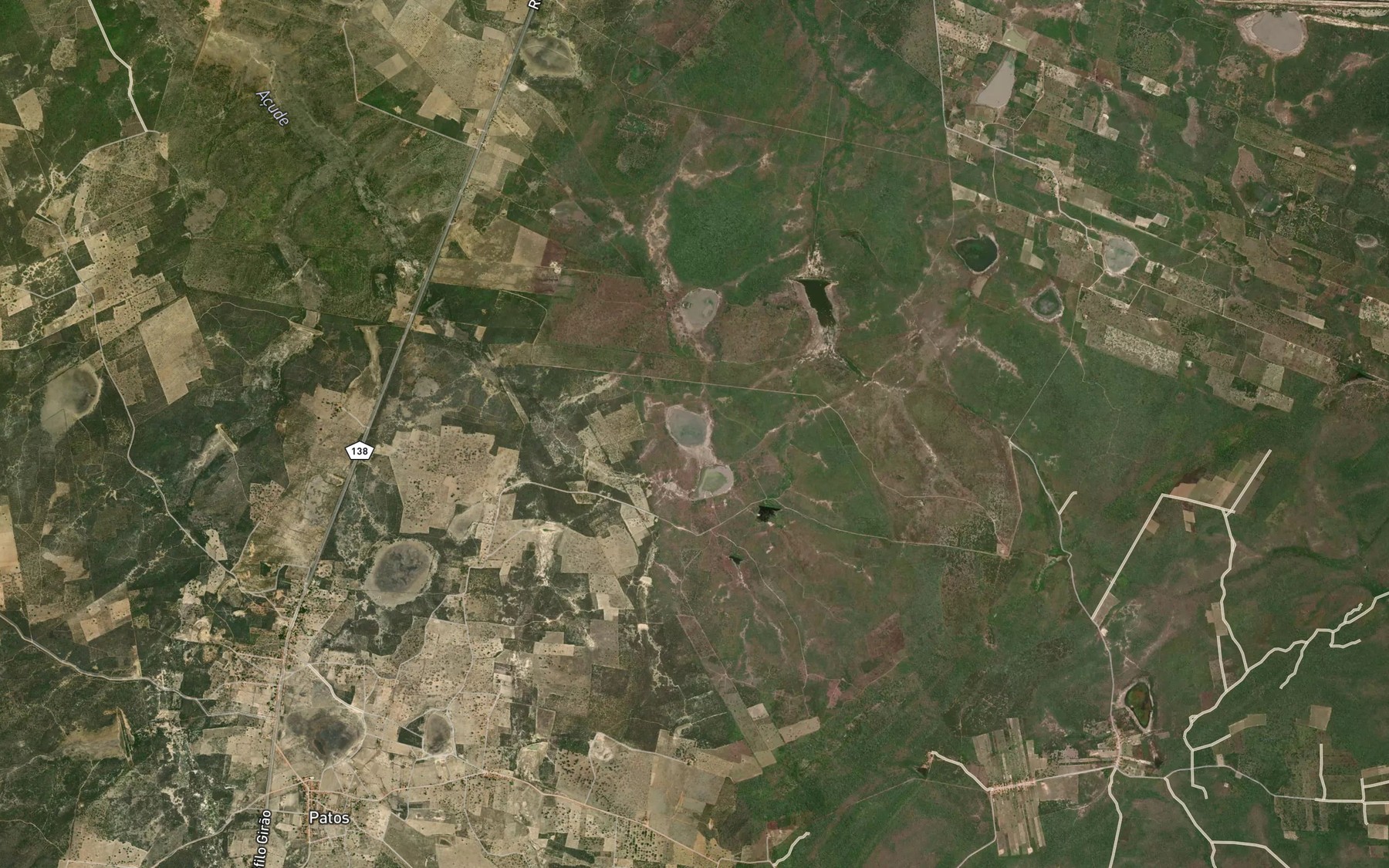 Satellite map of the Lagoa de Fora