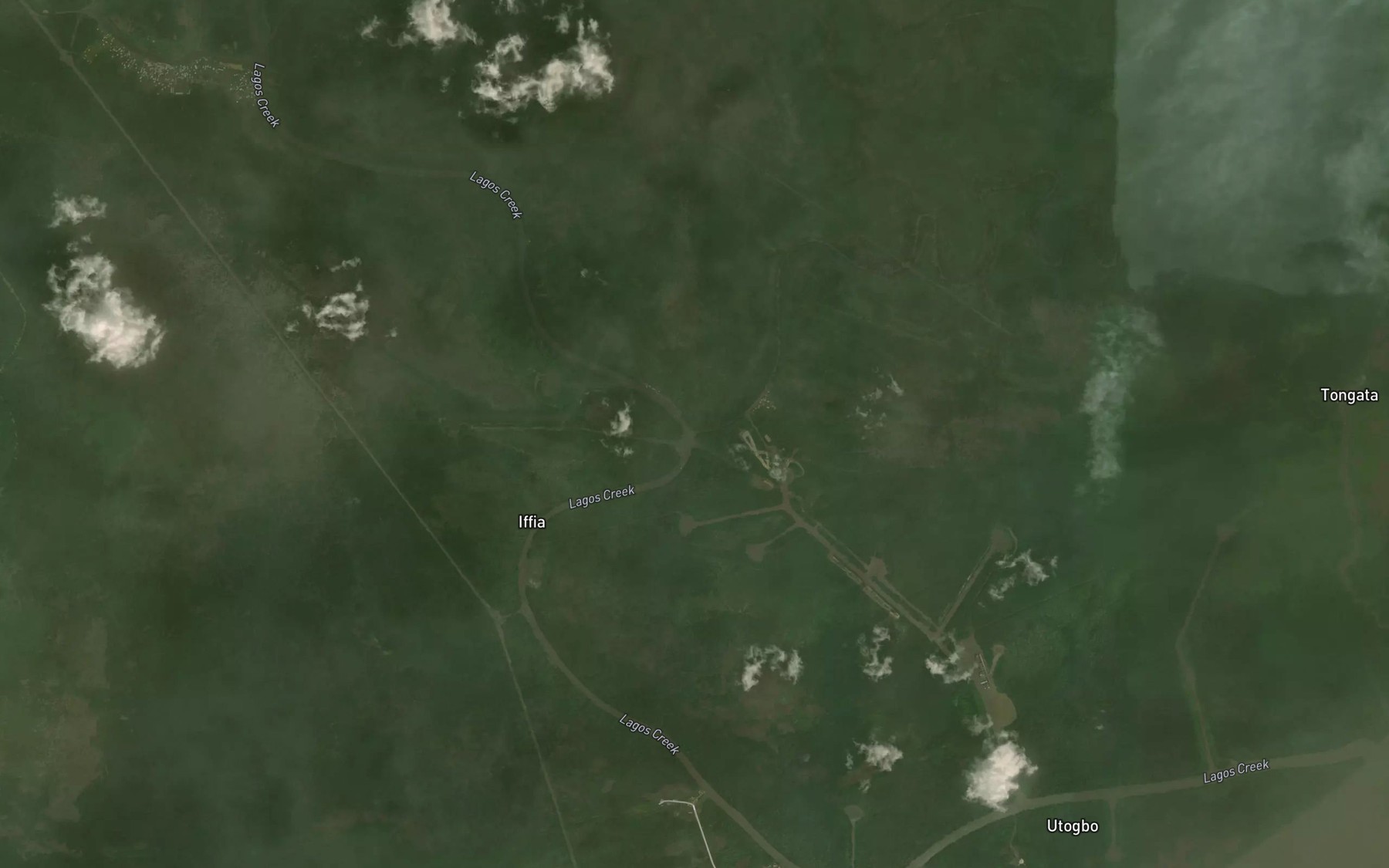 Satellite map of the Ogbudugbudu Creek
