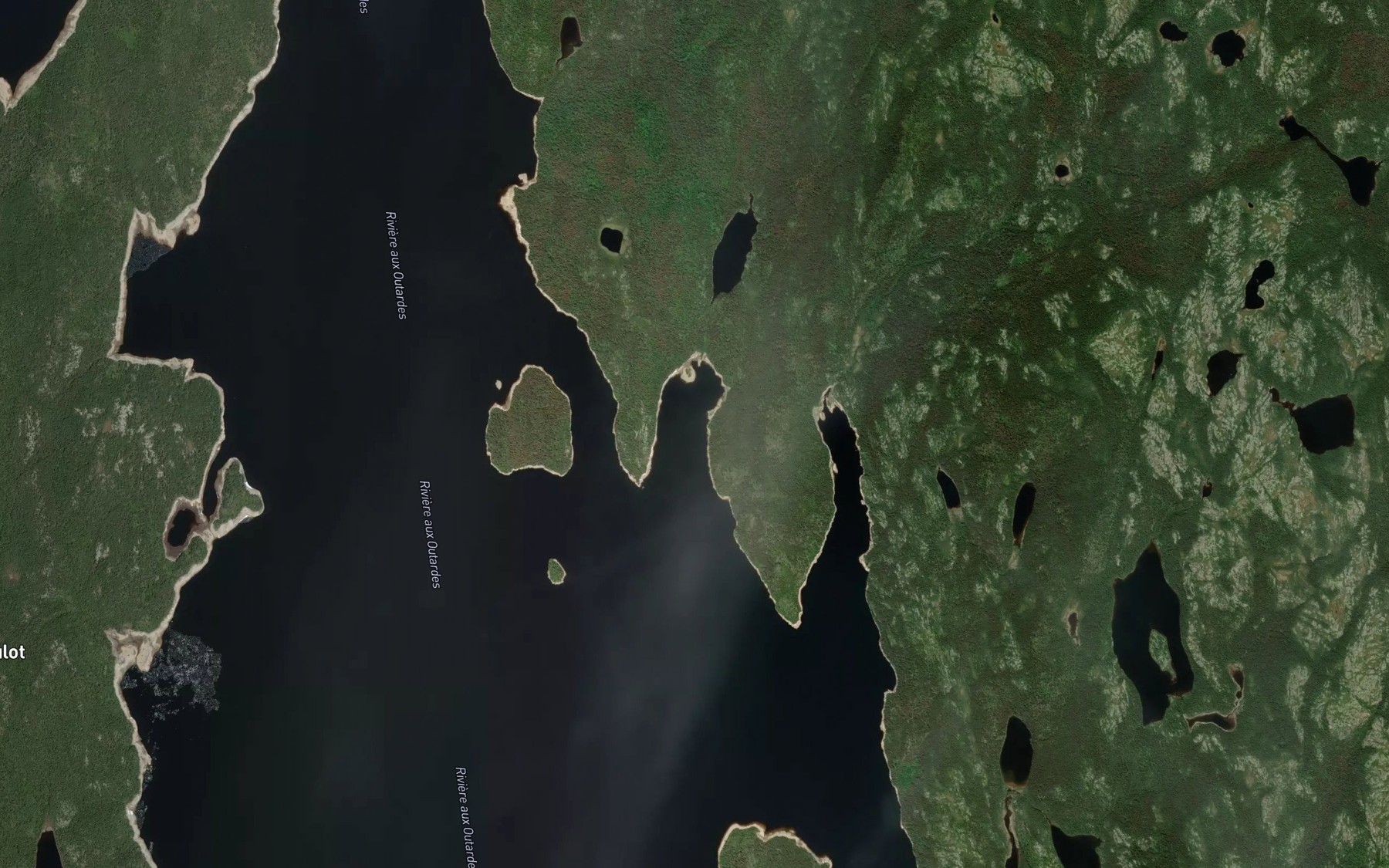 Satellite map of the Baie de la Tour