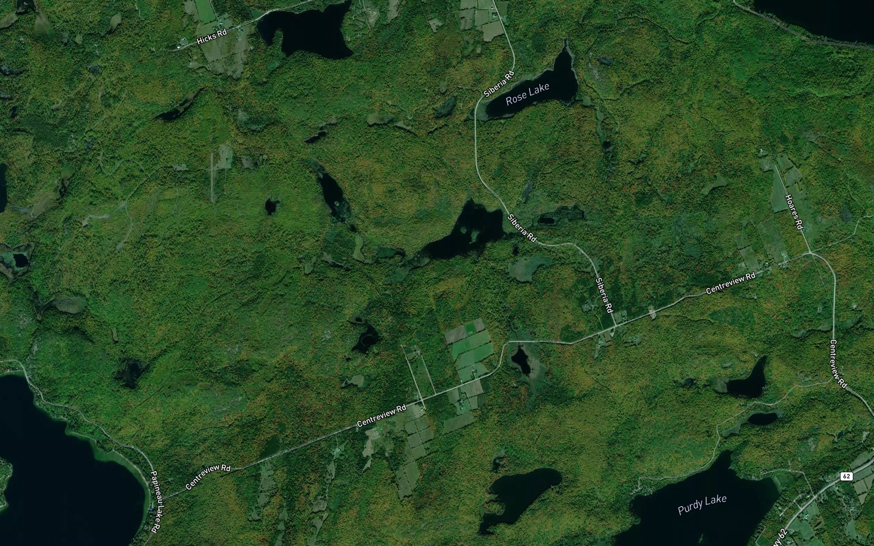 Satellite map of the Mill Pond