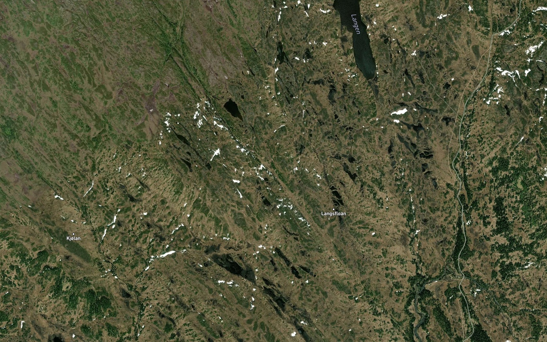 Satellite map of the Bjorndalsbekken