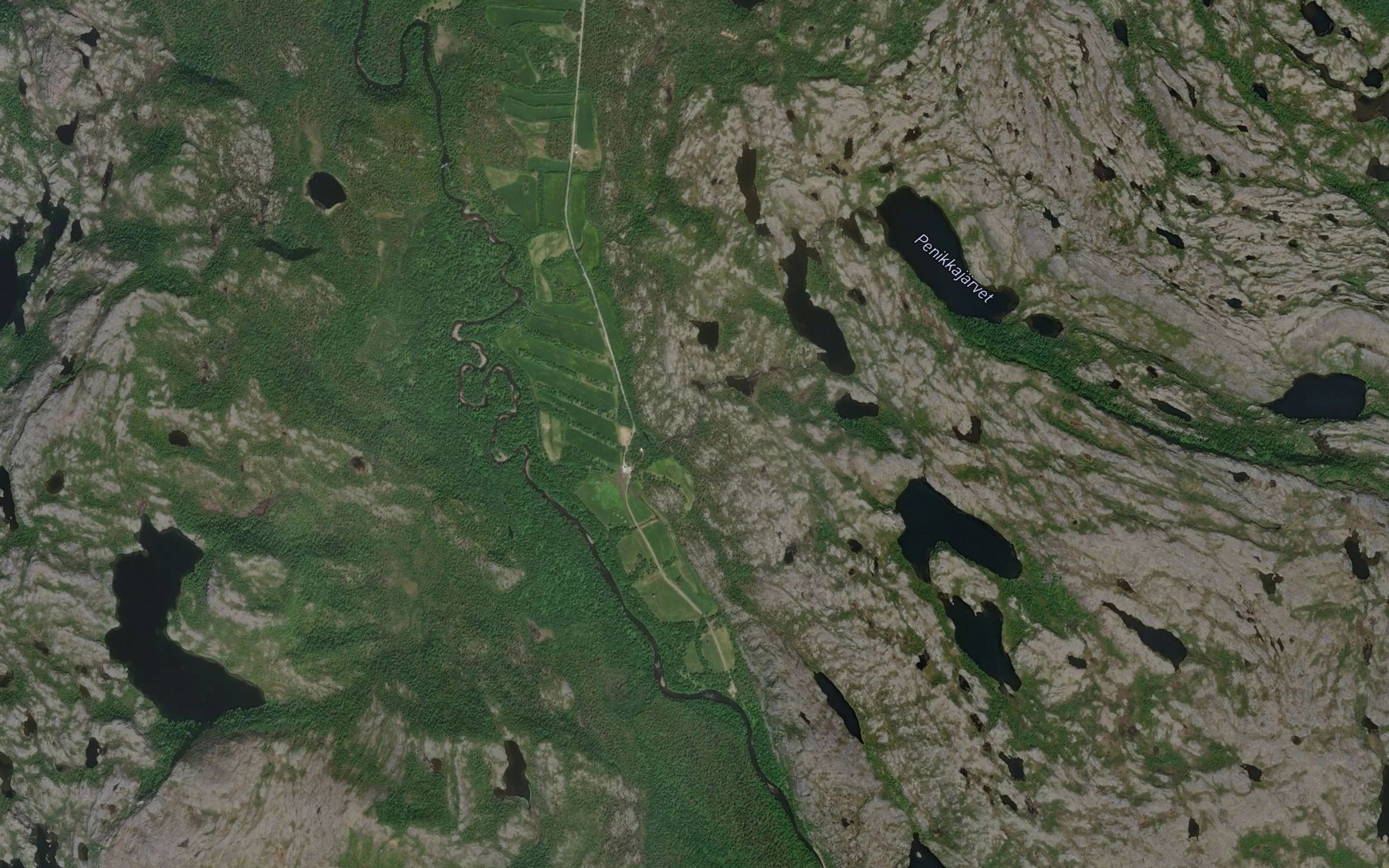 Satellite map of the Algasjagas