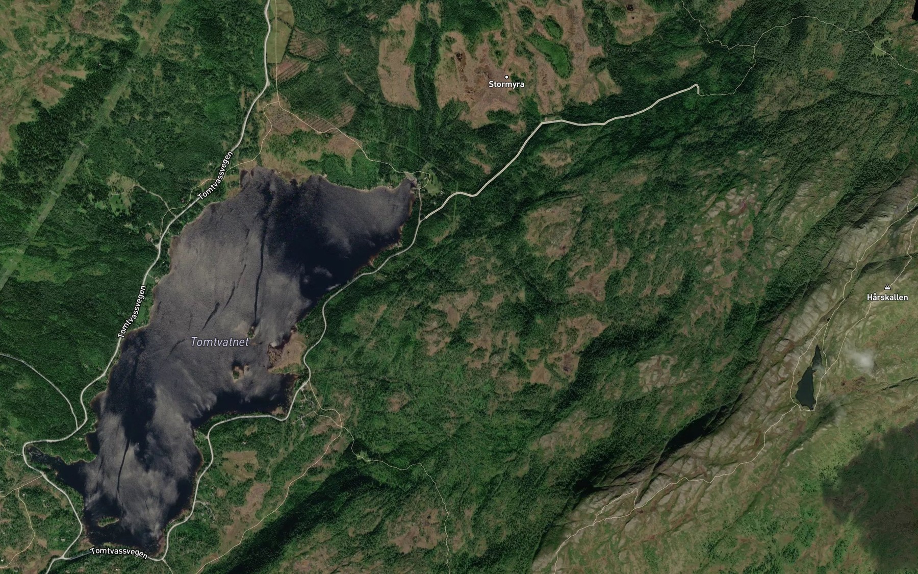 Satellite map of the Svartbekken