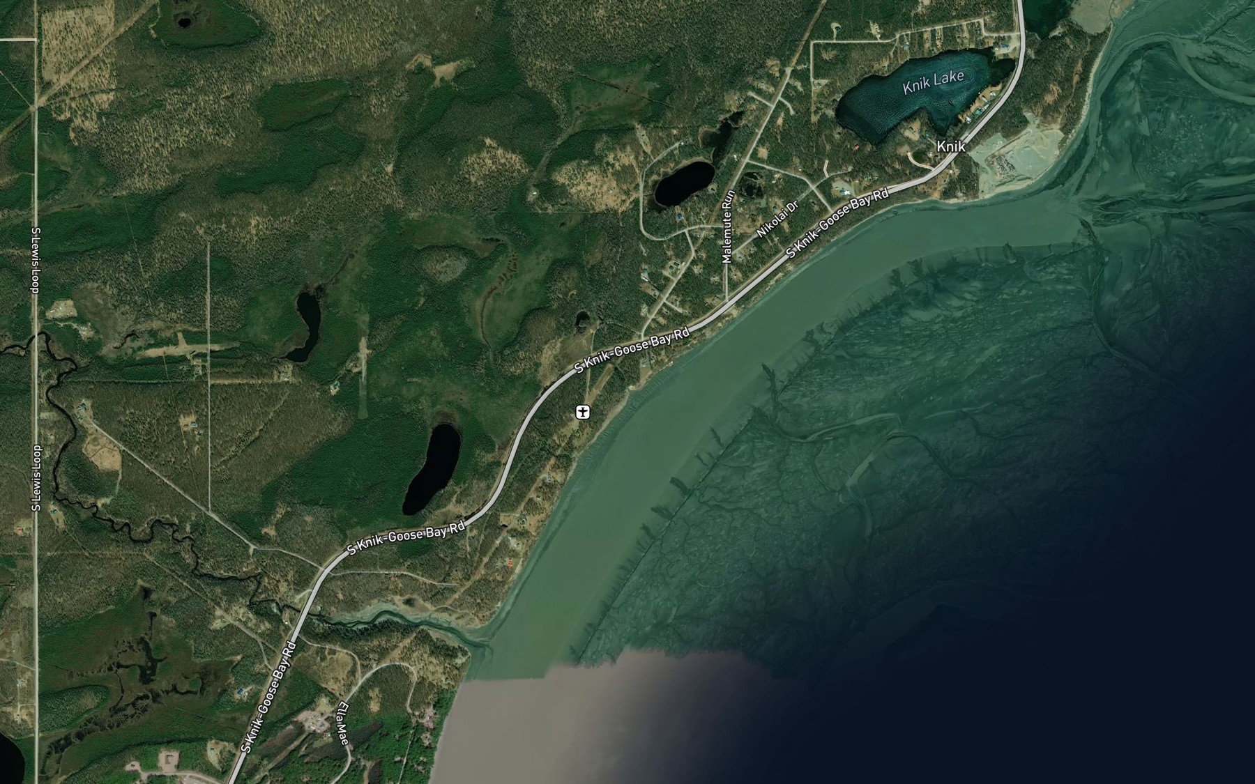 Satellite map of the Ch'ak'nileghtnu