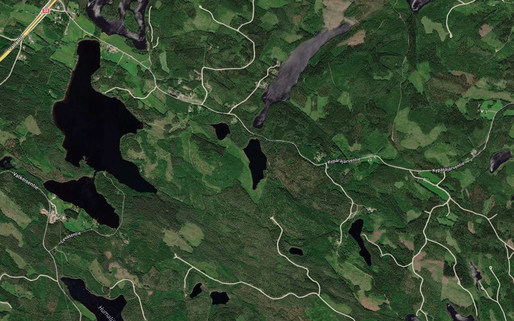 Satellite map of the Pieni-Pitka