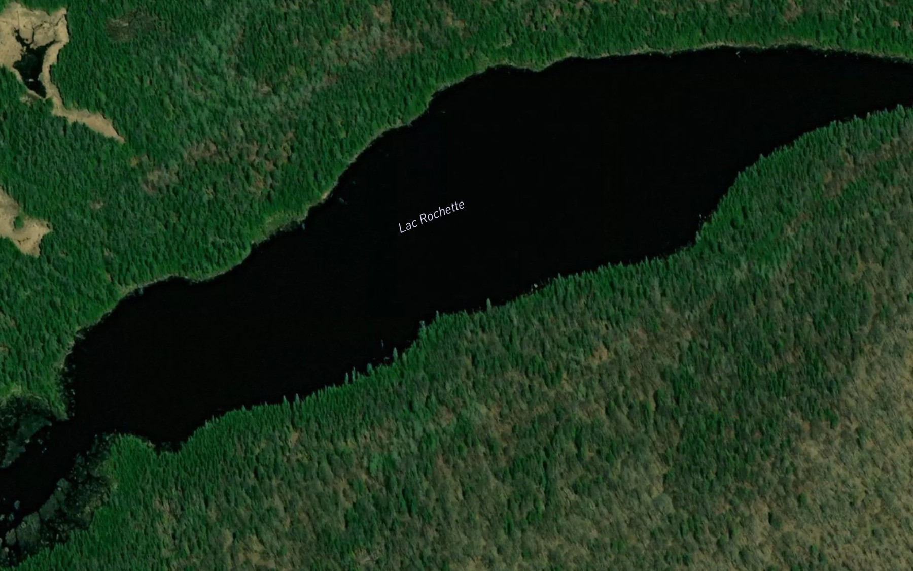 Satellite map of the Lac Rochette