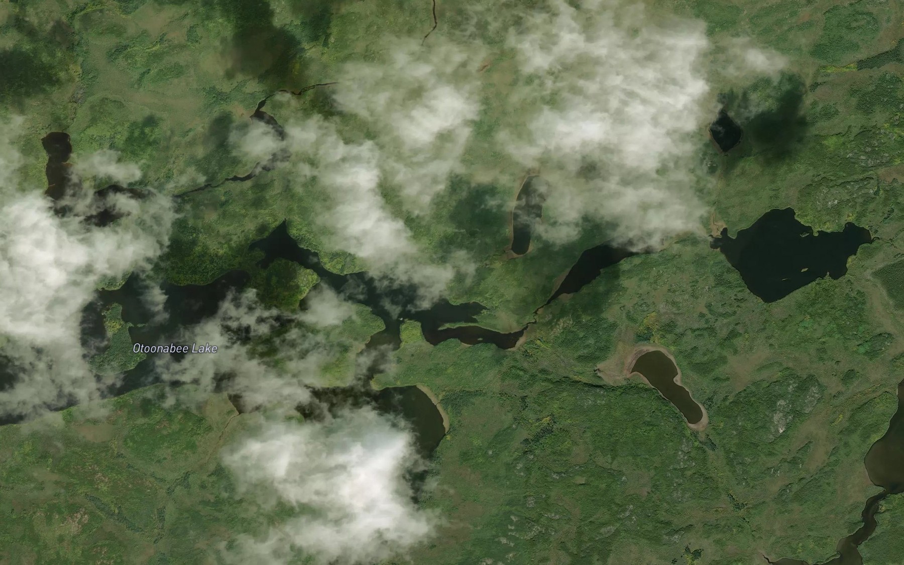 Satellite map of the Otoonabee Creek
