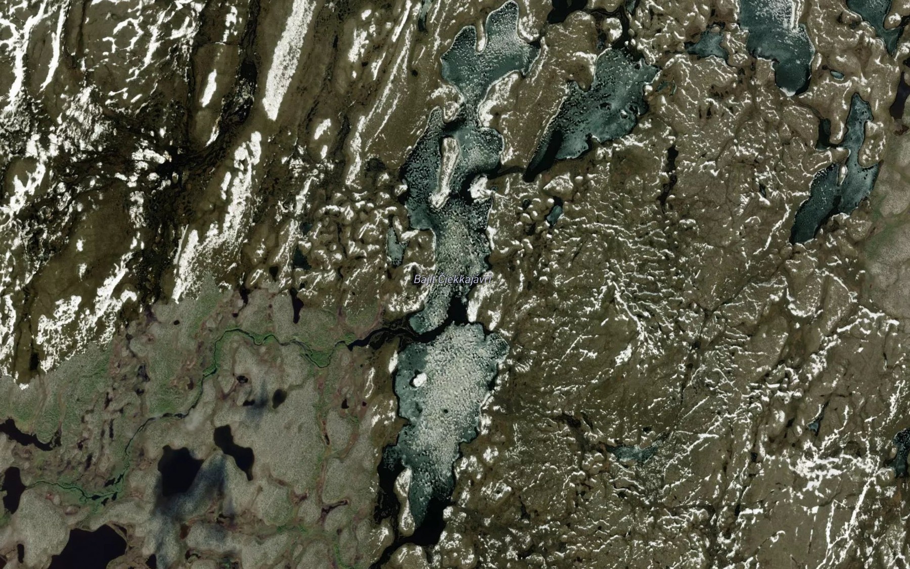 Satellite map of the Bajit Ciekkajavri