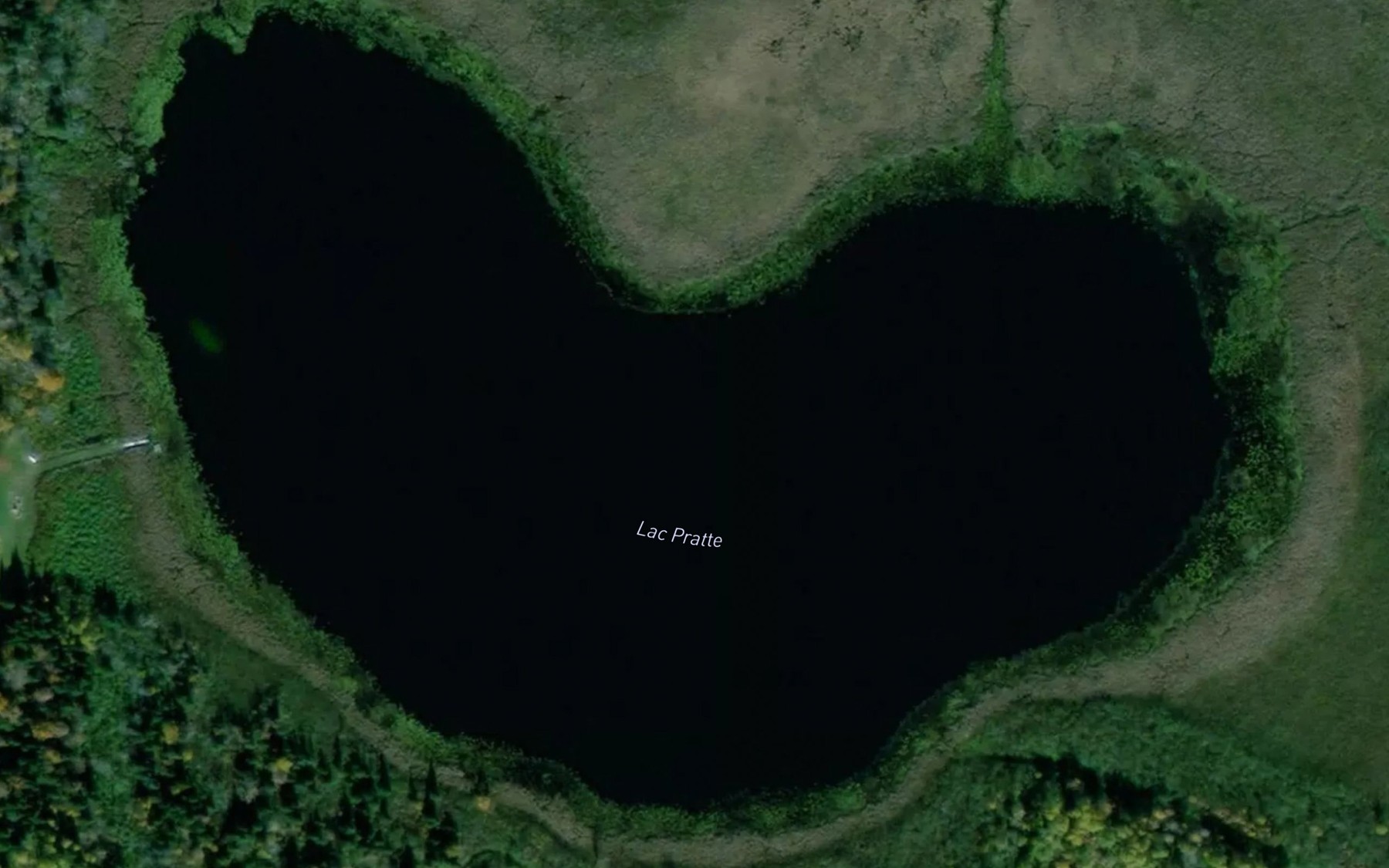 Satellite map of the Lac Pratte