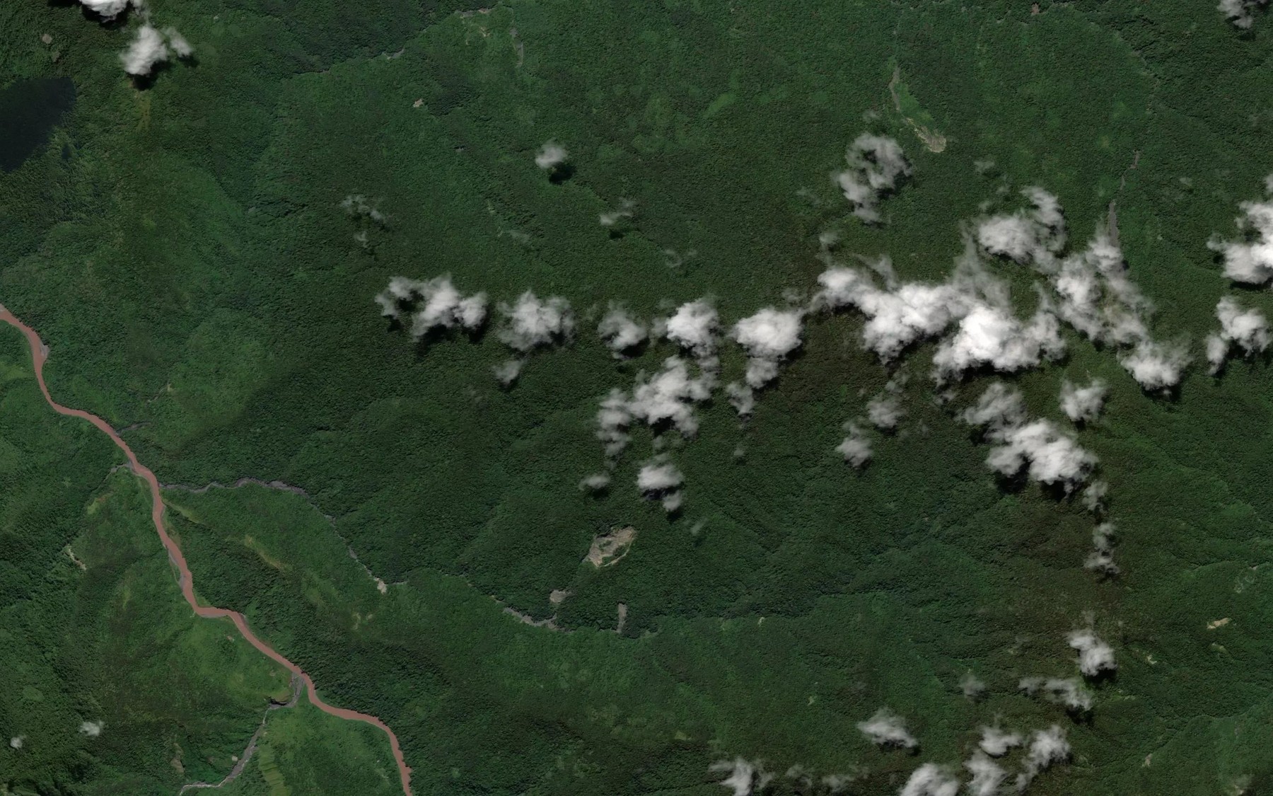Satellite map of the Pagia River