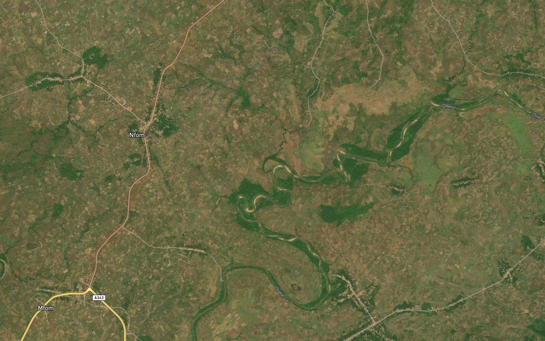 Satellite map of the Ochochi